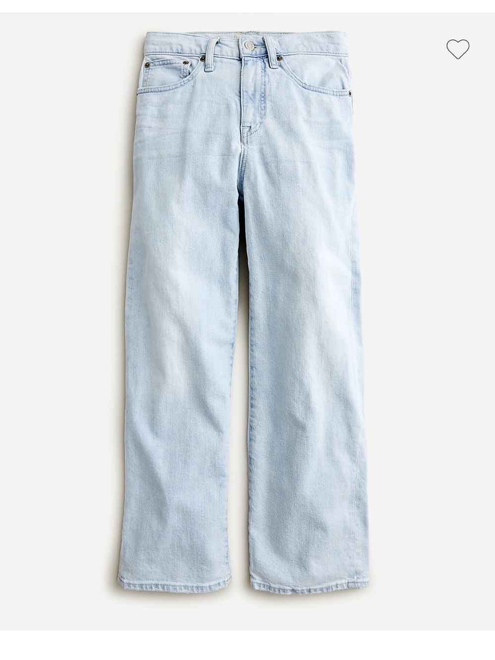 J. Crew Slim Wide Leg Jean in Misty Surf Wash